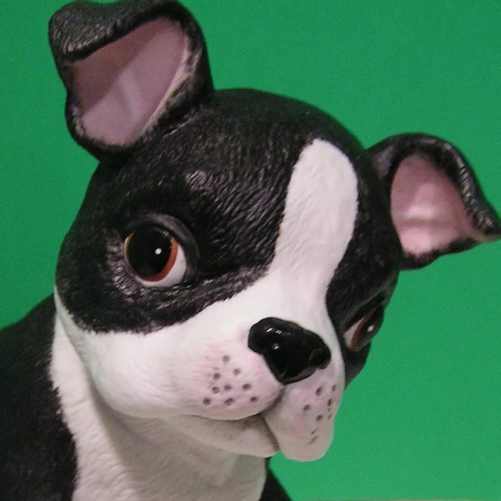 Lenox Boston Terrier Puppy Dog Figurine Hand Paint